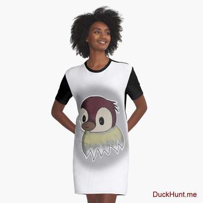 Ghost Duck (foggy) Graphic T-Shirt Dress image