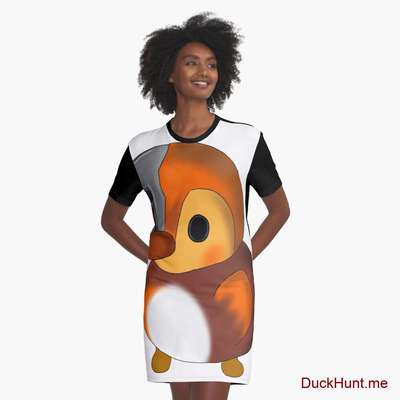 Mechanical Duck Graphic T-Shirt Dress image