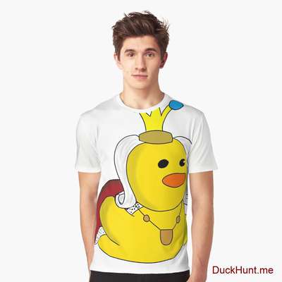 Royal Duck White Graphic T-Shirt image