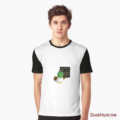 Prof Duck Black Graphic T-Shirt image