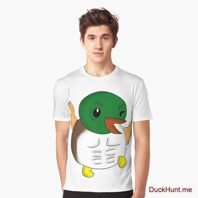 Super duck White Graphic T-Shirt image