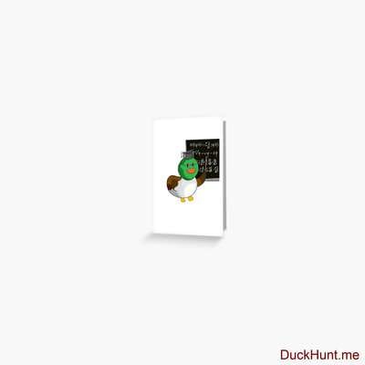 Prof Duck Greeting Card image