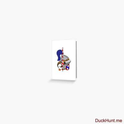 Armored Duck Greeting Card image