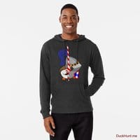 Armored Duck Charcoal Lightweight Hoodie (Front printed)