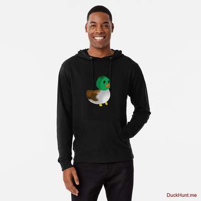 Normal Duck Black Lightweight Hoodie (Front printed) image