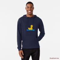 Plastic Duck Navy Lightweight Hoodie (Front printed)