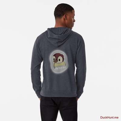 Ghost Duck (foggy) Denim Lightweight Hoodie (Back printed) image