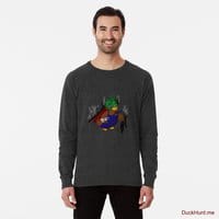 Dead Boss Duck (smoky) Charcoal Lightweight Sweatshirt