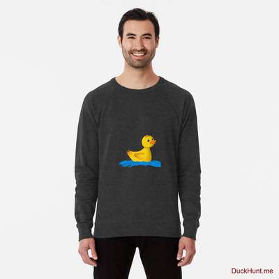 Plastic Duck Charcoal Lightweight Sweatshirt image