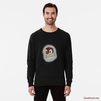 Ghost Duck (foggy) Black Lightweight Sweatshirt