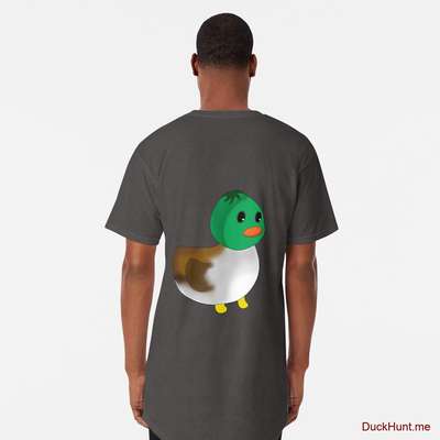 Normal Duck Charcoal Heather Long T-Shirt (Back printed) image