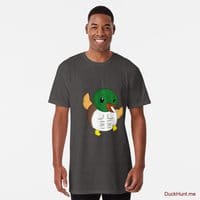 Super duck Charcoal Heather Long T-Shirt (Front printed)