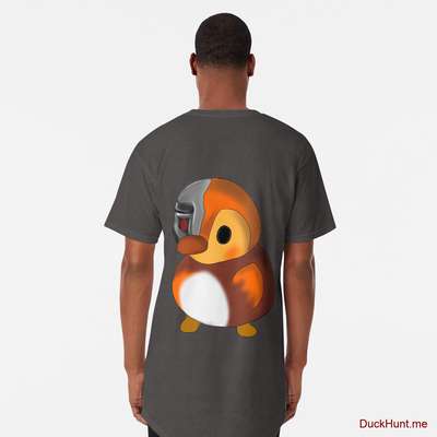 Mechanical Duck Charcoal Heather Long T-Shirt (Back printed) image