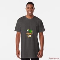 Kamikaze Duck Charcoal Heather Long T-Shirt (Front printed)