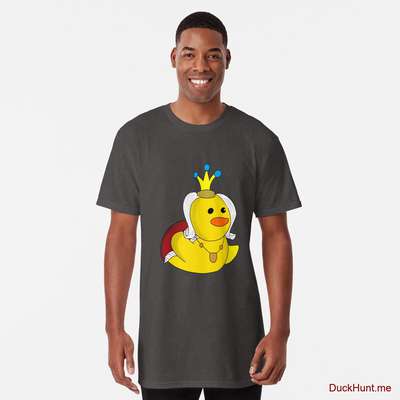 Royal Duck Charcoal Heather Long T-Shirt (Front printed) image
