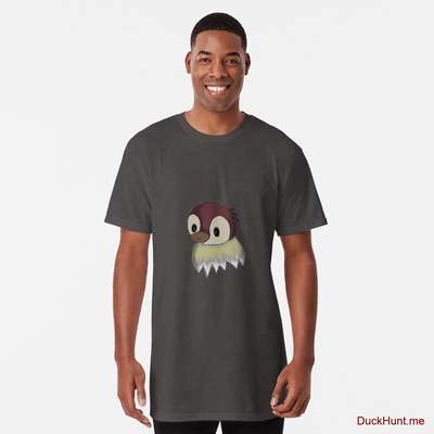 Ghost Duck (fogless) Charcoal Heather Long T-Shirt (Front printed) image