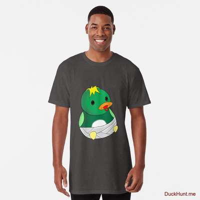 Baby duck Charcoal Heather Long T-Shirt (Front printed) image