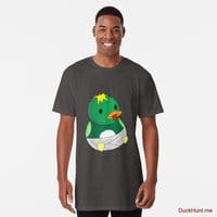 Baby duck Charcoal Heather Long T-Shirt (Front printed)