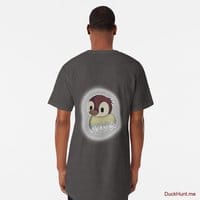 Ghost Duck (foggy) Charcoal Heather Long T-Shirt (Back printed)