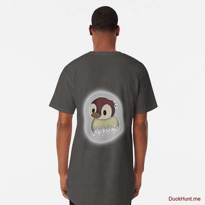 Ghost Duck (foggy) Charcoal Heather Long T-Shirt (Back printed) image