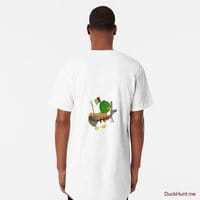 Kamikaze Duck White Long T-Shirt (Back printed)