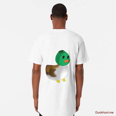Normal Duck White Long T-Shirt (Back printed) image