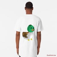 Normal Duck White Long T-Shirt (Back printed)