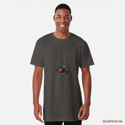 Dead DuckHunt Boss (smokeless) Charcoal Heather Long T-Shirt (Front printed) image