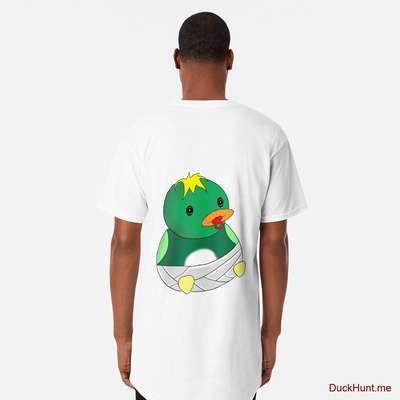 Baby duck White Long T-Shirt (Back printed) image