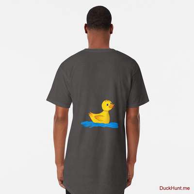Plastic Duck Charcoal Heather Long T-Shirt (Back printed) image