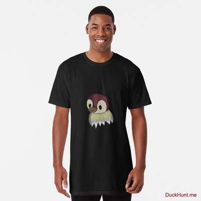 Ghost Duck (fogless) Black Long T-Shirt (Front printed) image