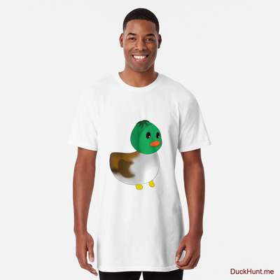 Normal Duck White Long T-Shirt (Front printed) image