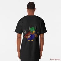 Dead Boss Duck (smoky) Black Long T-Shirt (Back printed)