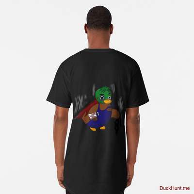 Dead Boss Duck (smoky) Black Long T-Shirt (Back printed) image