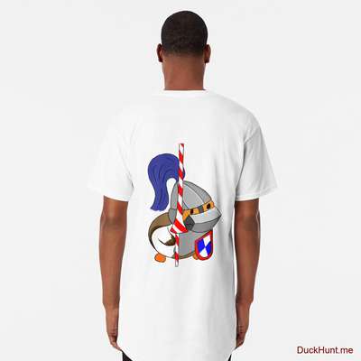 Armored Duck White Long T-Shirt (Back printed) image