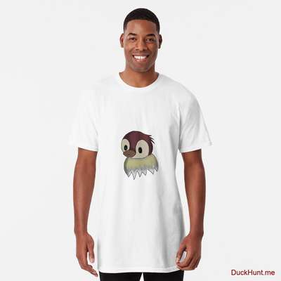 Ghost Duck (fogless) White Long T-Shirt (Front printed) image