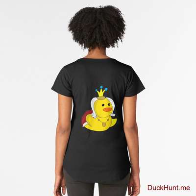 Royal Duck Black Premium Scoop T-Shirt (Back printed) image