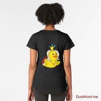 Royal Duck Black Premium Scoop T-Shirt (Back printed)