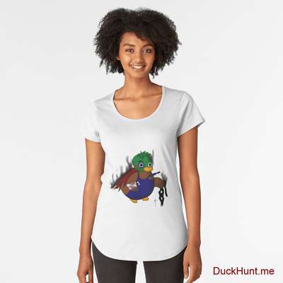 Dead Boss Duck (smoky) Premium Scoop T-Shirt image