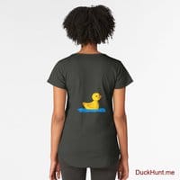 Plastic Duck Coal Premium Scoop T-Shirt (Back printed)