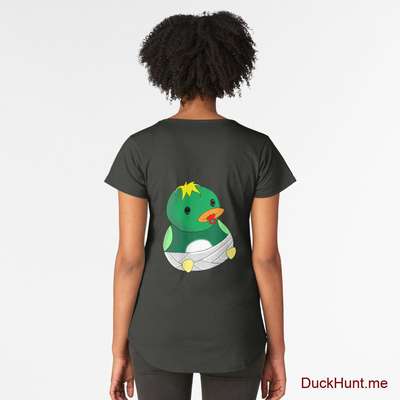 Baby duck Coal Premium Scoop T-Shirt (Back printed) image