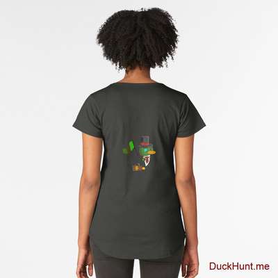 Golden Duck Coal Premium Scoop T-Shirt (Back printed) image
