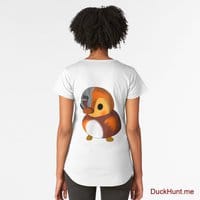 Mechanical Duck Black Premium Scoop T-Shirt (Front printed)