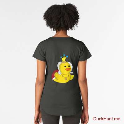 Royal Duck Coal Premium Scoop T-Shirt (Back printed) image