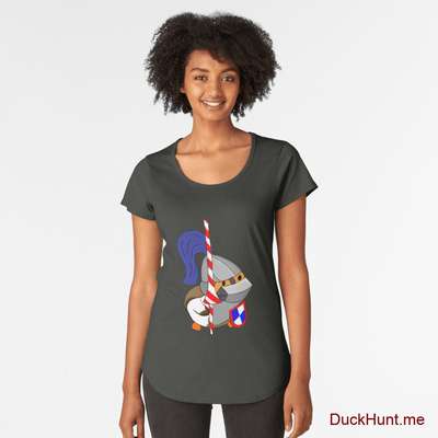Armored Duck Coal Premium Scoop T-Shirt (Front printed) image