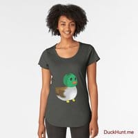 Normal Duck Coal Premium Scoop T-Shirt (Front printed)