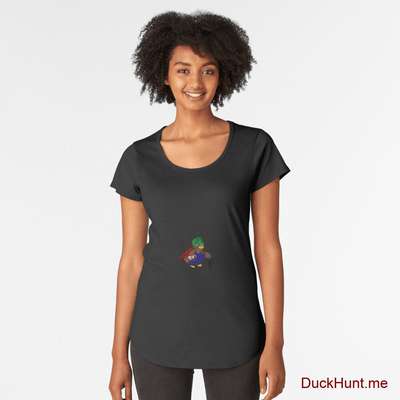 Dead DuckHunt Boss (smokeless) Black Premium Scoop T-Shirt (Front printed) image