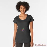 Dead DuckHunt Boss (smokeless) Black Premium Scoop T-Shirt (Front printed)