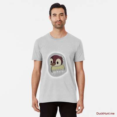 Ghost Duck (foggy) Heather Grey Premium T-Shirt (Front printed) image
