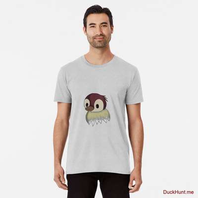 Ghost Duck (fogless) Heather Grey Premium T-Shirt (Front printed) image